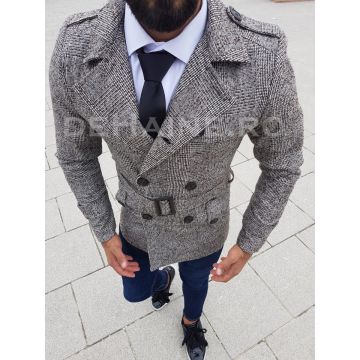 Palton barbati toamna  slim fit A6514 P19-4.3