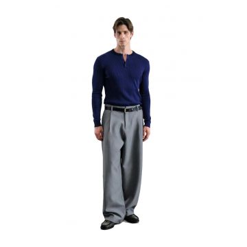 Pantaloni barbati -  picior larg - gri - Gri