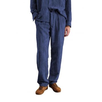 Pantaloni barbati -  poliester - Albastru marin