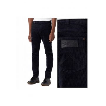 Pantaloni Barbati -  Wrangler Larston - Lungi - Skinny Fit - Talie Medie - 5 Buzunare - Fermoar - Bumbac - W31-L34 US - Albastru