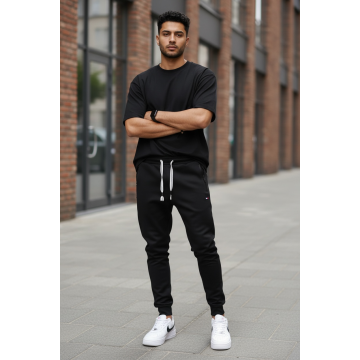 Pantaloni de trening negri L1128