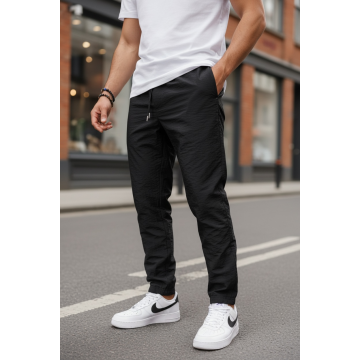 Pantaloni de treningnegri   conici Y291