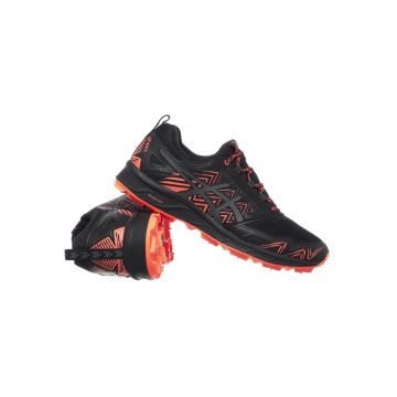 Pantofi sport barbati -  GEL-FujiSetsu 3 G-TX - negru-portocaliu - material sintetic-textil - impermeabili