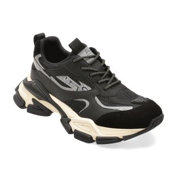 Pantofi sport GRYXX negri, 11003, din piele naturala