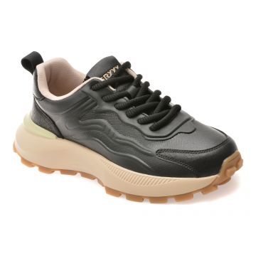 Pantofi sport GRYXX negri, 251220, din piele ecologica