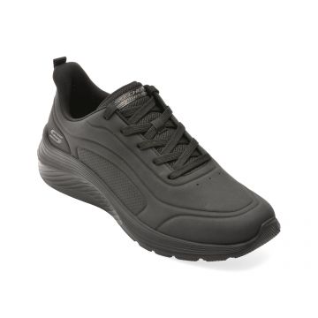 Pantofi sport SKECHERS negri, 118229, din piele ecologica