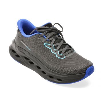 Pantofi sport SKECHERS negri, 220425, din material textil