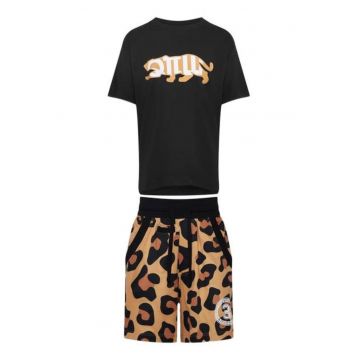 Pijama barbati - Leopard - Negru - Robert Kupisz x - Negru