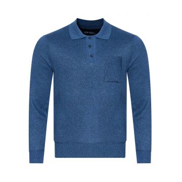 Pulover barbati -  58% acril - 22% elastan - 20% modal - Albastru/Bleumarin