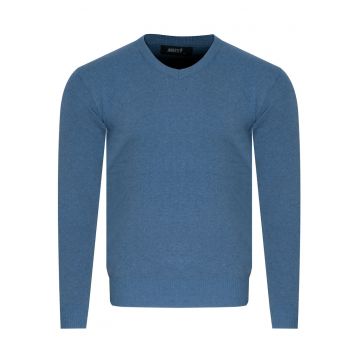 Pulover barbati -  S8579 - albastru - material moale - croiala confortabila