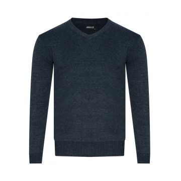 Pulover barbati -  S8579 - bleumarin - material moale - croiala confortabila