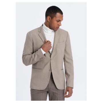 Sacou elegant  OM-BLZB-0114 - Barbati - Bej