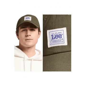 Sapca Barbati -  Workwear Cap - Regular Fit - Cu Logo - Tip Baseball - Sezonul Primavara-Vara - Bumbac - One Size - Verde