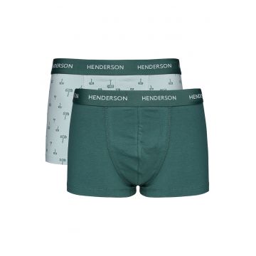 Set boxeri barbati -  2 buc - verde - bumbac