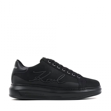 Sneakers bărbați Karl Lagerfeld Kapri Signia Line negri din piele 2051BP52542NN