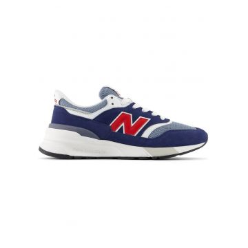 Tenisi barbati  997 Piele suede Albastru - Bleumarin