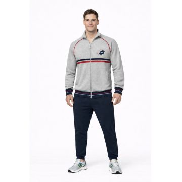 Trening barbati  LA2041 - set bluza cu fermoar si pantaloni - regular fit - Gri