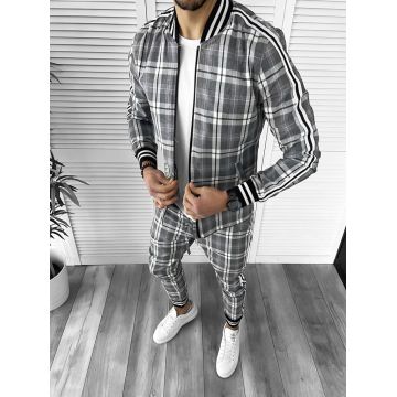 Trening barbati slim fit Pantaloni + Hanorac B9897 23-1.1