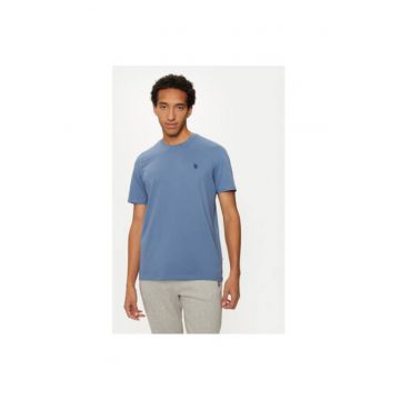 Tricou barbati -  304796982 - Bumbac - Albastru - Albastru