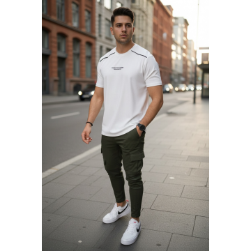 Tricou barbati alb 4452