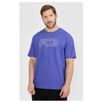 Tricou barbati  bumbac superior - mov