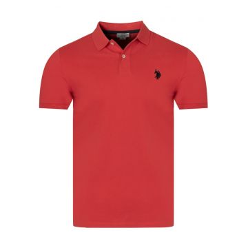 - Tricou polo barbati KING coral - Coral