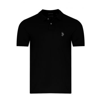 Tricou polo barbati -  negru - bumbac