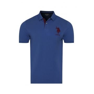 - Tricou polo pentru barbati SALM - albastru - Albastru