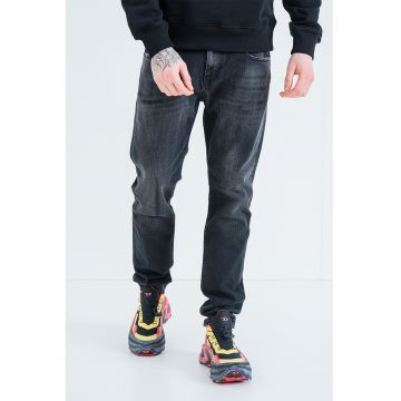 Blugi regular fit 2019 D-Strukt - Negru stins