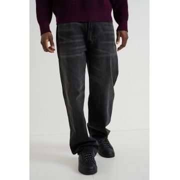 Blugi relaxed fit - Negru stins