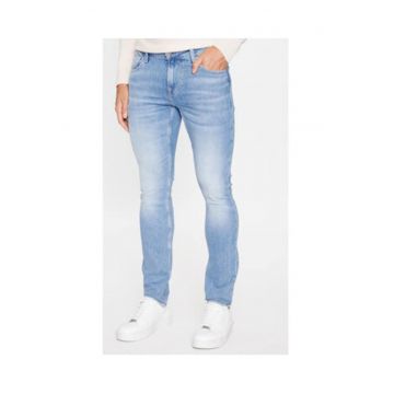 Blugi slim fit cu talie joasa -
