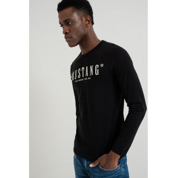 Bluza cu imprimeu logo Asheville - Alb/Negru