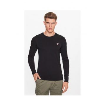 Bluza slim fit cu decolteu rotund