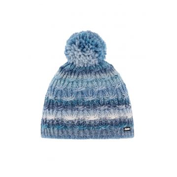 Caciula schi Eisbar Anka Pompon - Gri/Turcoaz