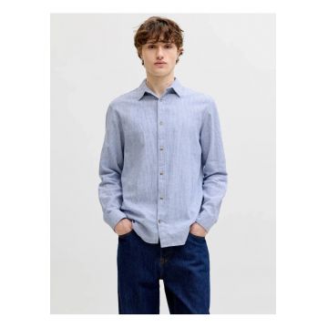 Cămașă bărbați -  regular fit - verde prăfuit - Albastru