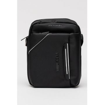 Geanta crossbody din material textil - Negru