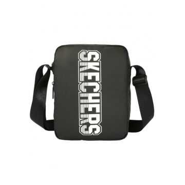 Geanta unisex  Compton Reporter - poliester - neagra - dimensiune unica