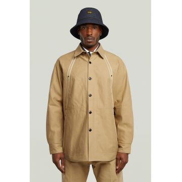 Jacheta-camasa cu maneci cazute - Portocaliu pal