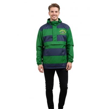 Jacheta cu imprimeu in dungi - Verde/Bleumarin