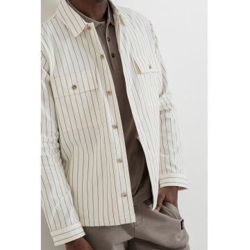 Jacheta in dungi - Alb/Gri inchis