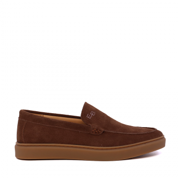 Mocasini bărbați Enzo Bertini Premium Collection maro din piele întoarsă 1641BM232210VM