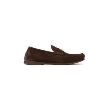 Mocasini barbatesti -  304828034 - piele naturala - maro inchis