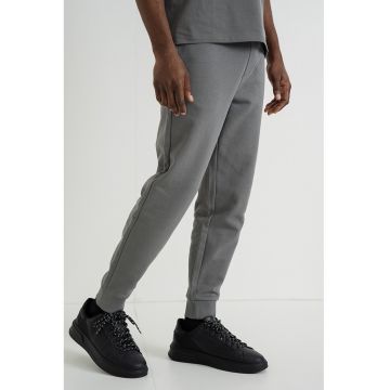 Pantaloni de trening din bumbac Dayote - Gri carbune