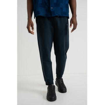 Pantaloni de trening din bumbac Napin - Bleumarin