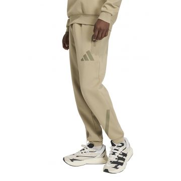 Pantaloni de trening relaxed fit cu snur Z.N.E. - Bej/Maro camel