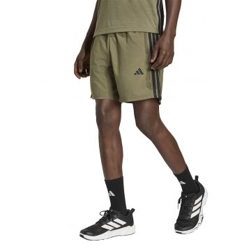 Pantaloni scurti cu buzunare cu fermoar pentru fitness Essentials - Negru/Verde masliniu