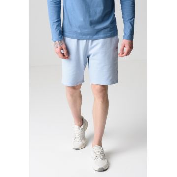 Pantaloni scurti cu snur in talie - Albastru pastel