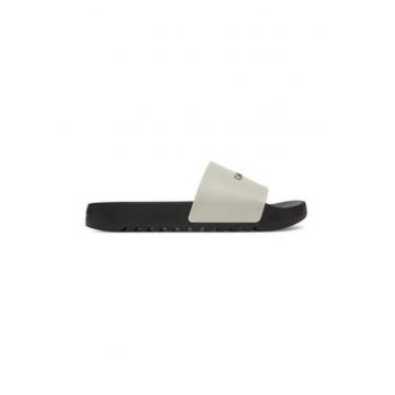 Papuci barbatesti -  bej negru - plastic -