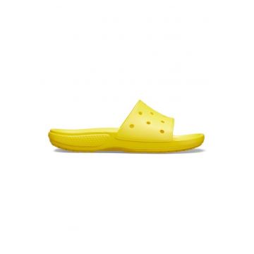 Papuci Classic  Slide Iconic Crocs Comfort - US Galben - Lemon - Alb