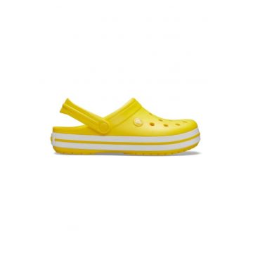 Saboti  Crocband - US Galben - Lemon/White - Alb
